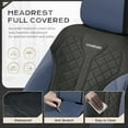 thumbnail image 5 of Coverado Car Seat Covers Full Set, Luxury Faux Leather Seat Protectors, Universal Fit for Cars, SUVs, Trucks-Black&Blue, 5 of 8