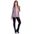 thumbnail image 4 of Simply Ravishing Women's Basic Long Sleeve Hip Length Open Drape Cardigan, 5X, Coco, 4 of 4