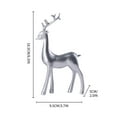 Matoen 2Pcs Christmas Resin Reindeer Sculpture, Deer Statue, Reindeer