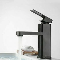 Bathroom Faucet Sink Counter Waterfall Single Handle One Hole Vanity Sink Modern Mixer Tap Commercial Deck Mount Lavatory