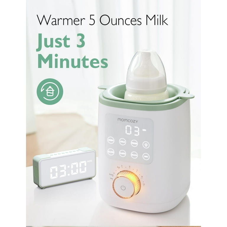 Momcozy Baby Bottle Warmer for Breastmilk, Safe Warm Water Bath, Fits Most Feeding Bottles, Size: 4.92 x 6.1 x 6.89, White