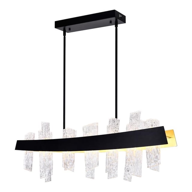 CWI Lighting Guadiana 39 Po Lustre Noir à LED