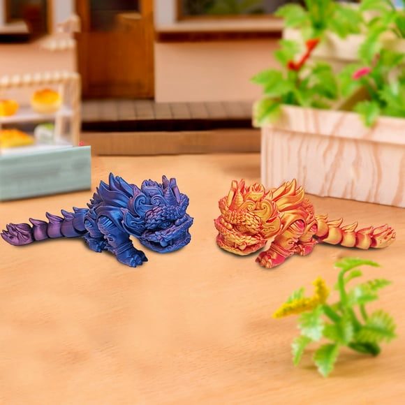 YAOMOBB Adults Lion Figurine 3D Printed Lion Figurine Articulated Lion Figurine Flexible Joints Colorful Action Figure Toy Desktop Decoration PLA Lion Statue