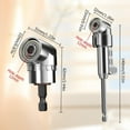 thumbnail image 2 of 105 Degree Right Angle Drill Adapter, 2025 New Right Angle Drill Adapter Driver Extension Bit Power Screwdriver Socket Adapter, Corner Tool Screw Hub with Multi-function Bend Screwdriver Bit 1/4 Inch, 2 of 6