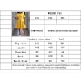 thumbnail image 6 of AURA Womens Yellow Knit A Line Midi Dress Short Sleeve Crewneck High Waist Ruffle Trim 1XL 3XL, 6 of 6