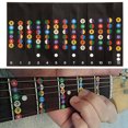 thumbnail image 3 of instrumento musical Etiqueta engomada de la escala musical de la guitarra Tiras de notas codificadas profesionales Entrenador Aprendiz Barbie Nuevos Originales, 3 of 6