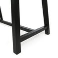 thumbnail image 5 of GDF Studio Bowman Outdoor Light Grey Sandblast Acacia Wood Rectangular Dining Table, 5 of 8