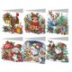 thumbnail image 1 of Tarjeta Felicitación Pintura Diamantes 6 PPC Feliz Navidad para Favores Fiestas Navideñas, 1 of 9