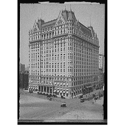 Historic Print, [Plaza Hotel, Fifth Avenue at Fifty-ninth Street, New York, N.Y.], 18" x 24"