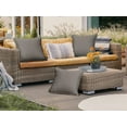 thumbnail image 6 of Covermates Throw Pillow - Weather Resistant, Full Side Zipper, LuxeGuard Collection, Dove, 6 of 7