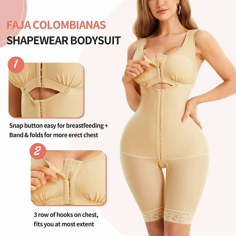 Gotoly Shapewear Bodysuit Seamless Body Shaper for Women Tummy Control  V-Neck Bodysuit with Built In Bra backless shapewear at  Women's  Clothing store