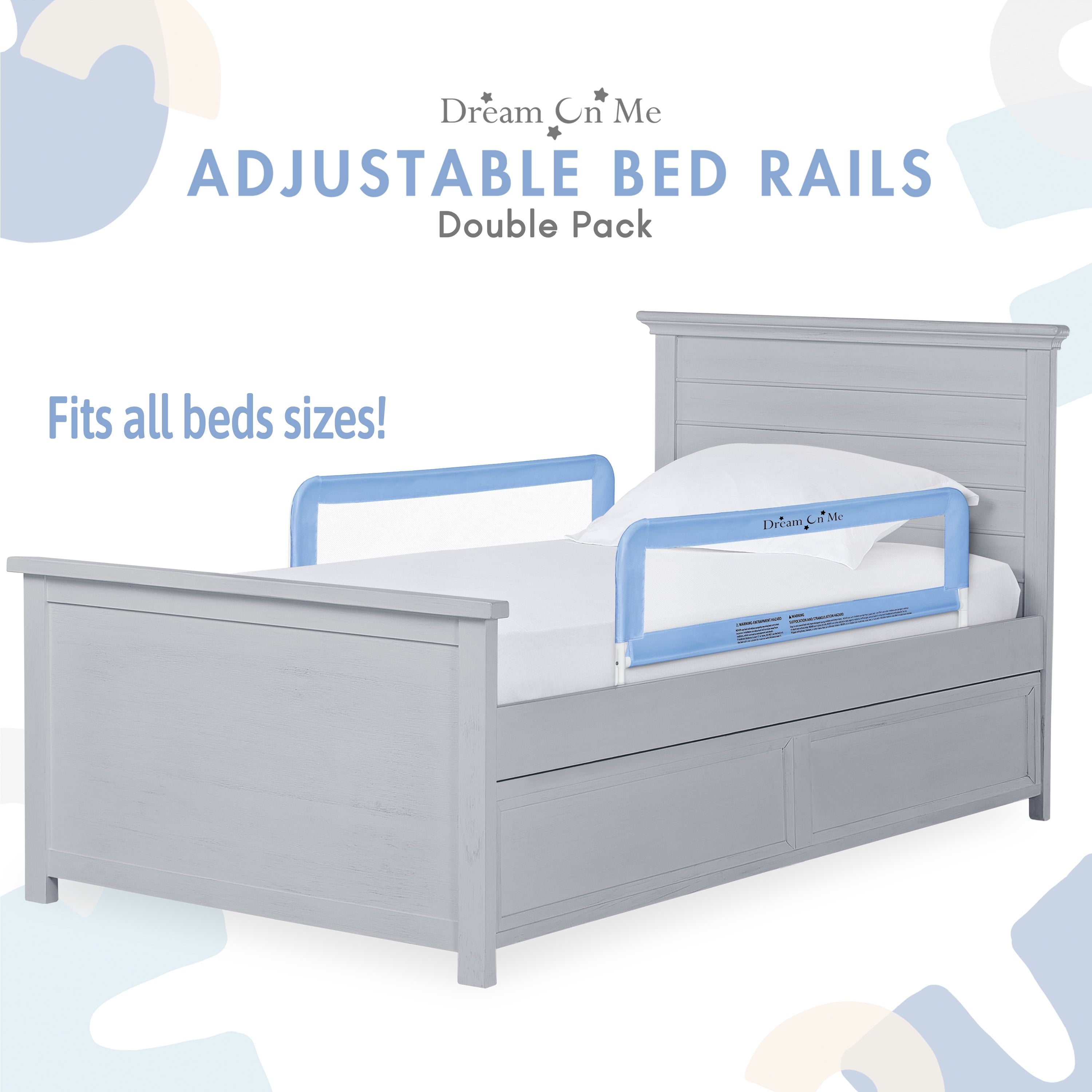 Dream On Me BLUE Deluxe Bed Rail SEE DESCRIPTION AND PICTURES