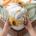 thumbnail image 3 of Twin Sze Fitted Sheet Set - Fall Pumpkins 2 Piece Bedding Sets 16" Deep Pocket Fitted Sheet with 1 Pillowcase, Thanksgiving Maple Branch Country Florals Brushed Microfiber Hotel Luxury Bed Sheets, 3 of 9