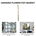 2Pcs Hanging Planter Basket Holder Jute Rope with 2Pcs Hook