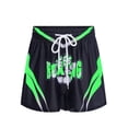 thumbnail image 3 of Hansber Kids Boxing Shorts Running Sports Boxer Shorts Muay Thai Training Drawstring Summer Hot Pants Green 6, 3 of 5