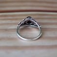 thumbnail image 3 of Red Garnet Ring, January Birthstone Ring, 925 Sterling Silver Ring, Round Cut Gemstone Ring, Designer Ring, Silver Oxidized Ring, Boho Ring*, 3 of 7