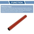 thumbnail image 4 of Unique Bargains 25mm ID Straight Coupler Silicone Hose 4 Layers of Cloth Intercooler Heater Turbocharger Air Intake Pipe Radiator Coolant Tube 305mm L Red Black, 4 of 7