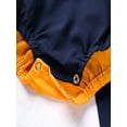 thumbnail image 4 of YiZYiF Infant Baby Girls Halloween Romper Ruffled Bodysuit Birthday Princess Tutu Dress Outfit Yellow&Blue 1-2, 4 of 5