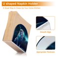 thumbnail image 4 of Lion and Moon Napkin Holder for Table Clear Napkin Stand Paper Holder Acrylic Organizer Dispenser Napkins for Dinner Kitchen Restaurant Room, 4 of 8