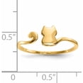 thumbnail image 3 of 14K Yellow Gold Polished Cat Adjustable Cuff Ring (Size 7) Made In Turkey r639, 3 of 5