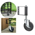 thumbnail image 1 of pitrice Porte Roulette Robuste en Caoutchouc Dur Roue Suspension Noir 5 Po, 1 of 9