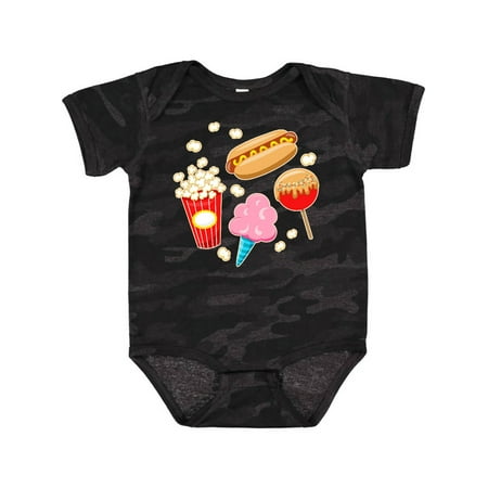 

Inktastic Summer Treats- hot dog popcorn Gift Baby Boy or Baby Girl Bodysuit