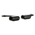 thumbnail image 4 of 2 uds Mini lámpara LED para curvas luz de señal de giro resistente a la corrosión aleación de aluminio accesorio de motocicleta carcasa negra espejo negro, 4 of 14