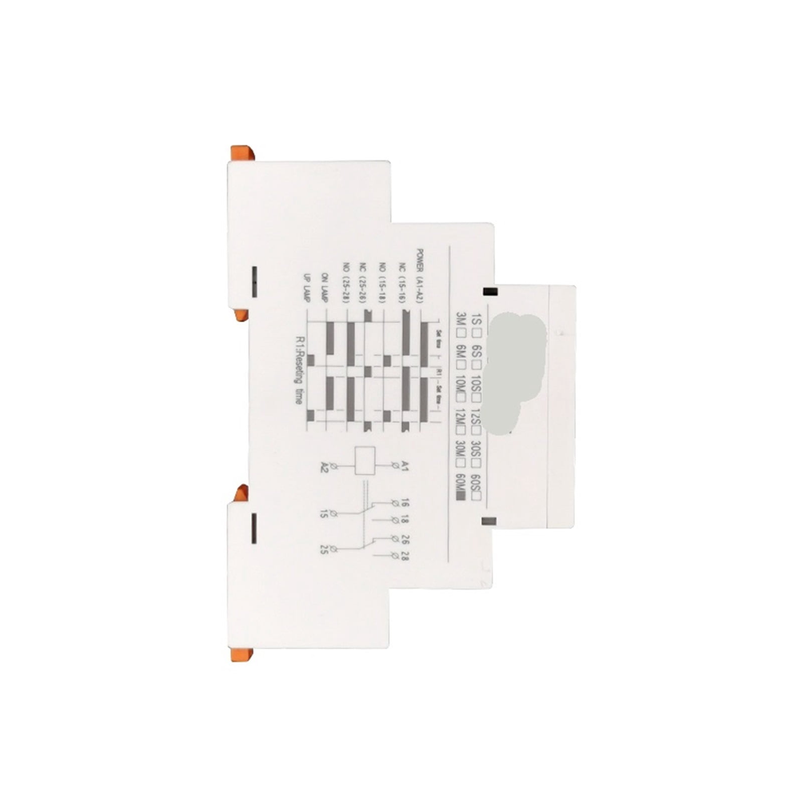 EJYWPSWD Tbt5-3/2 Time Relay 24-240vac/Dc Universal Din Rail Timer Voltage Relay 220v Time Set Range 0.1s-60m