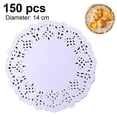 thumbnail image 1 of 1 pcs Round Paper Doilies, Doily Placemats for Tables, Wedding, Parties ( 150 Pack), 1 of 9