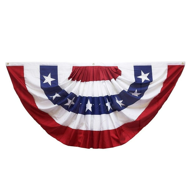 Patriotic Bunting Flag, Banner, American USA Flag Banner for Outdoor