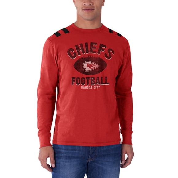 Kansas City Chiefs - Football Logo Bruiser Premium Long Sleeve T-Shirt