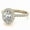 Yellow, variant on Auory White Gold Plated Round Halo Oval Cut Moissanite Ring for Wife