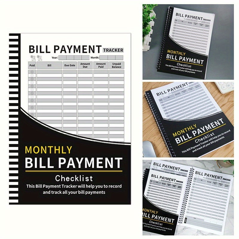 48-Month Bill Organizer & Budget Planner Notebook - Monthly Financial Tracker with Expense Sheets, P