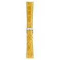 thumbnail image 2 of Morellato Amadeus Genuine Crocodile Leather Watch Strap - Yellow - 18mm - Chrome-plated Stainless Steel Buckle - PELLI PREZIOSE Collection, 2 of 10