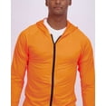 thumbnail image 4 of Real Essentials 3 Pack: Mens Dry-Fit Long Sleeve Full Zip Hoodie & Jacket- Athletic Running Jacket (Available in Big & Tall), 4 of 6