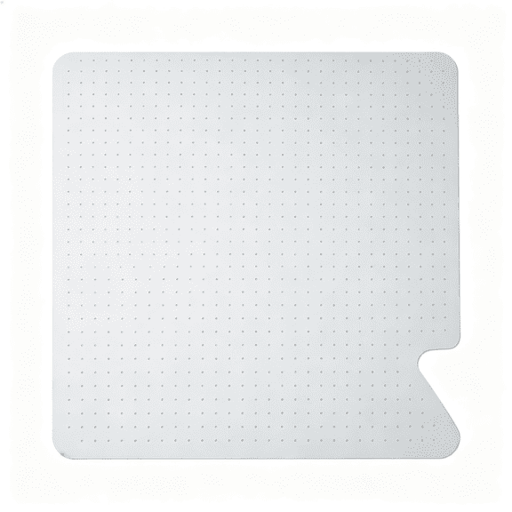 RLESO Office Chair Mat for Carpet, Clear Desk Mat with Extended Lip for Rolling Computer Chairs, Heavy Duty Vinyl Floor Protector for Low Pile Carpet, 36 X 48 In, Clear