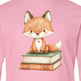 thumbnail image 4 of Inktastic Fox and Books Long Sleeve Youth T-Shirt, 4 of 5