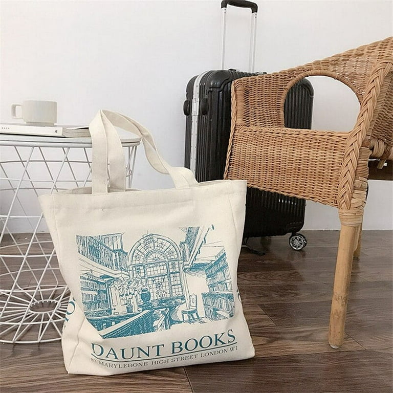 Fulham Personalized Canvas Tote Bag w/ Leather Straps