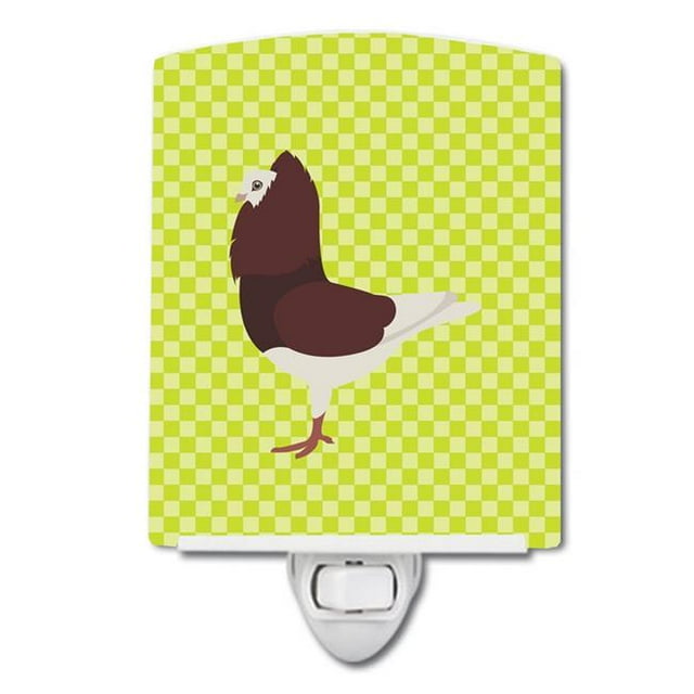 Carolines Treasures BB7774CNL Capuchin Red Pigeon Green Ceramic Night Light