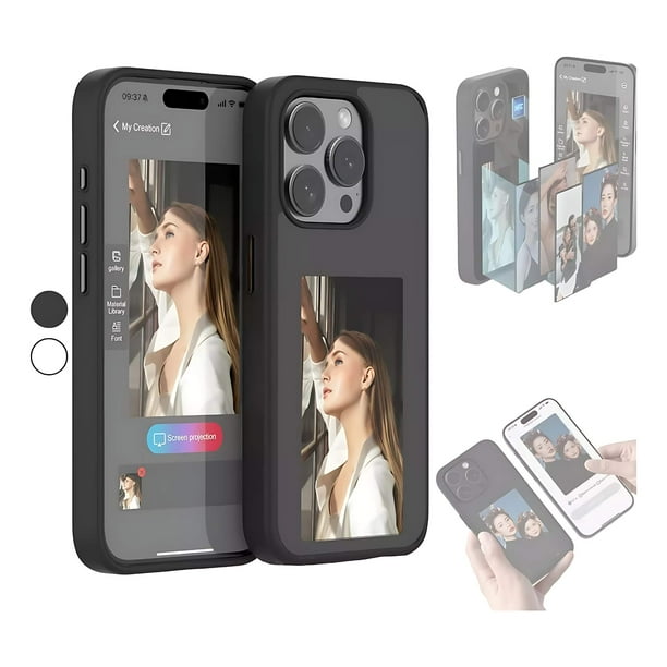 Funda inteligente MR. GADGETS para iPhone 15 Tinta Pantalla Personalizable