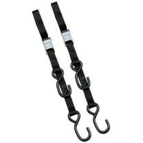 Parts Unlimited 1.5" Heavy-Duty Cam Buckle Black Tie Downs (3920-0077)