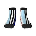 thumbnail image 7 of Breathable Athletic Socks Us Thin Blue Line Flag Of Chicago Cushioned Quarter Socks for Men Women, 7 of 7