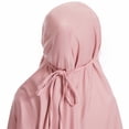 thumbnail image 7 of EnJoCho Kids Girls Abaya Musli𝗆 Full Cover Lace Hijab Dress Kaftan 𝖣ubai 𝖨slamic Prayer Eid Robe Maxi Skirt 2pcs Set Hijabi Modest Wear Childrens Outfit, 7 of 7