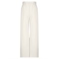 thumbnail image 5 of Owordtank Womens Casual Summer Wide Leg Trouser Solid Color High Waist Pants, 5 of 7