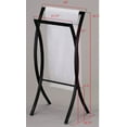 thumbnail image 2 of Coronado Modern Double Freestanding Bathroom Towel Rack Stand, Black Metal, 2 of 3