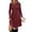 Wine, variant on purcolt Long Sleeve Sweater Dress for Women Crew Neck Empire Waist Baby Doll Knee Length Dresses Casual Tunic Fall Dresses