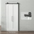 thumbnail image 2 of CoSoTower 35" x 83" Sliding Door with 3.6FT Bi-Folding Door, Hardware Kit Included & Handle, DIY Paintable MDF Surface, 2 of 7