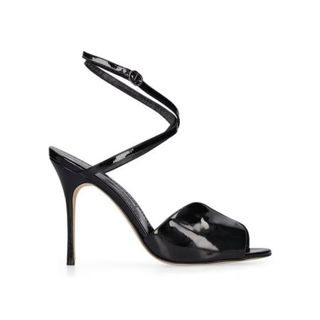 Manolo Blahnik Woman Hourani 105 Sandals Black Sizes IT 34-50 2/3