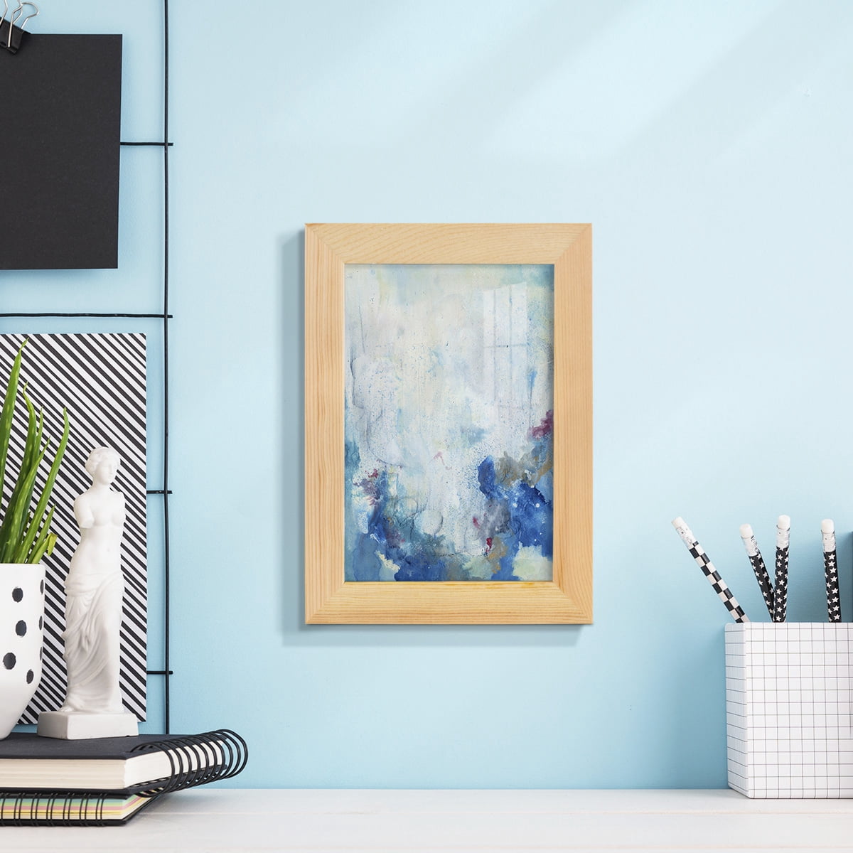 In the Mist II - Framed Print w/glass - Natural Wood