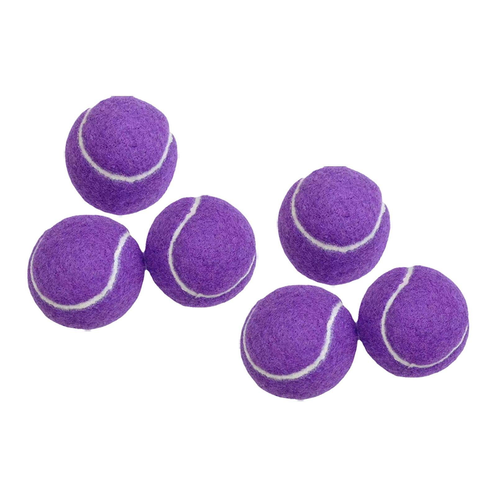 Colaxi 6 Pcs Balles de Tennis Résistantes à l'Usure Diamètre 65mm pour Chien de Compagnie Haute Performance pour Jeux Intérieurs